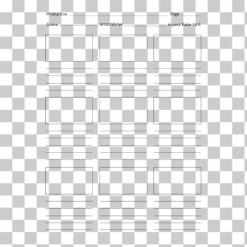 SVG Printable Storyboard Template Professional SVG Printable Storyboard Template Professional