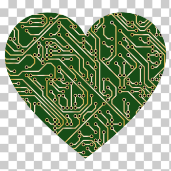 SVG Printed Circuit Board Heart 2 SVG Printed Circuit Board Heart 2