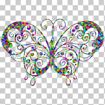 SVG Prismatic flourish butterfly silhouette SVG Prismatic flourish butterfly silhouette