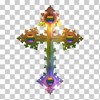 SVG Prismatic ornate cross SVG Prismatic ornate cross