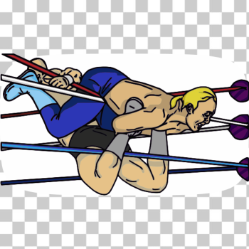 SVG Professional wrestling maneuver vector image SVG Professional wrestling maneuver vector image