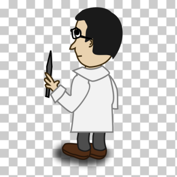 SVG Professor comic character vector image SVG Professor comic character vector image
