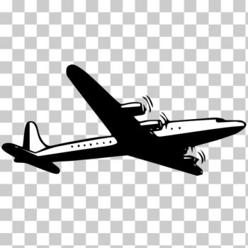 SVG Propeller airliner vector image SVG Propeller airliner vector image