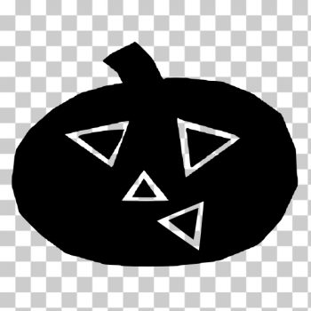 SVG Pumpkin silhouette drawing