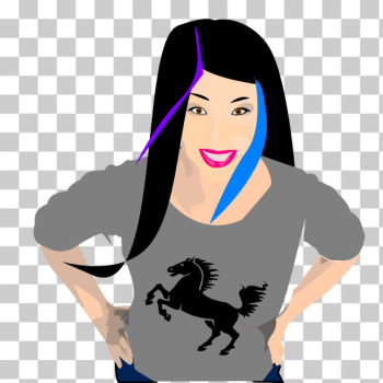 SVG Punk girl smiling SVG Punk girl smiling