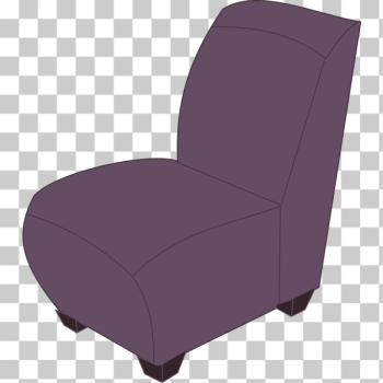 SVG Purple armless chair SVG Purple armless chair