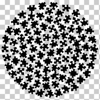 SVG Puzzle pieces circle