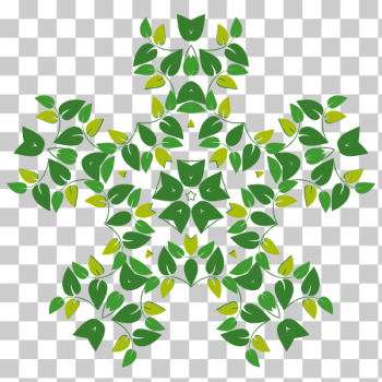 SVG Quadrant shaped leafy pattern illustration SVG Quadrant shaped leafy pattern illustration