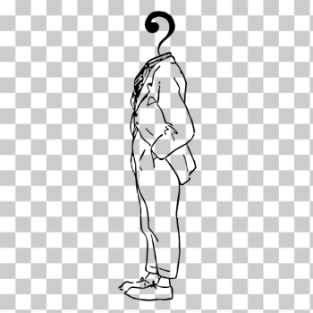 SVG Questionmark man