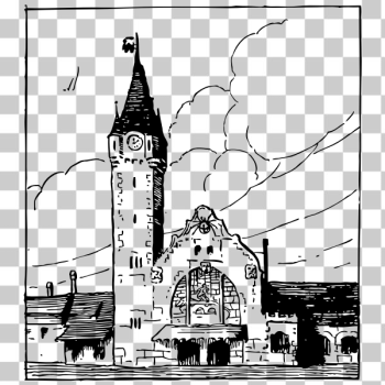 SVG Railway station Colmar vector SVG Railway station Colmar vector