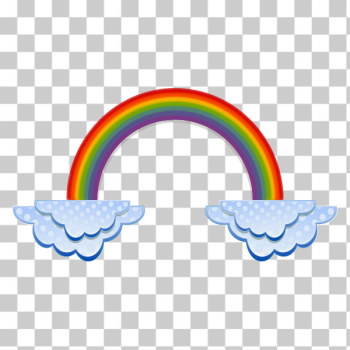 SVG Rainbow and clouds SVG Rainbow and clouds