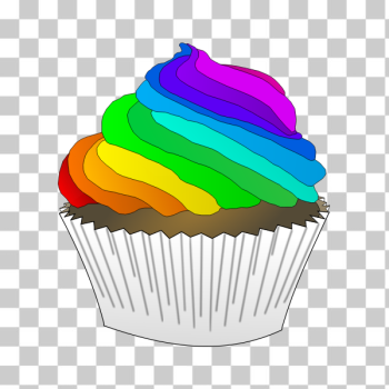 SVG Rainbow cupcake SVG Rainbow cupcake