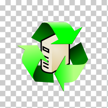SVG Recycled computer