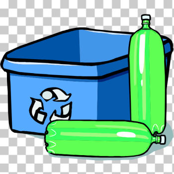 SVG Recycling bin and bottles SVG Recycling bin and bottles