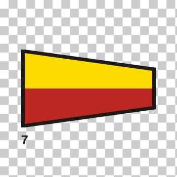 SVG Red and yellow nautical flag SVG Red and yellow nautical flag