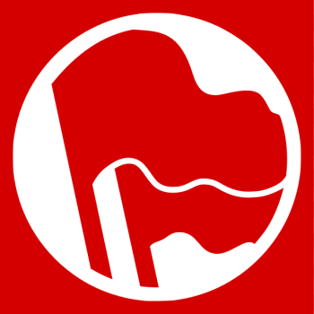 SVG Red anti-fascist logotype illustration SVG Red anti-fascist logotype illustration