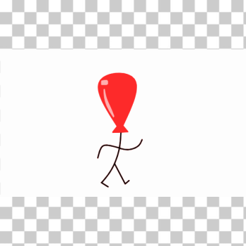 SVG Red balloon person SVG Red balloon person