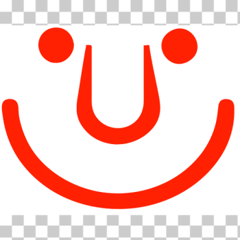 SVG Red cartoon smiley vector image SVG Red cartoon smiley vector image