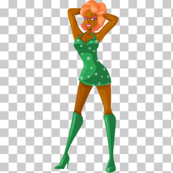 SVG Red-haired exotic dancer SVG Red-haired exotic dancer