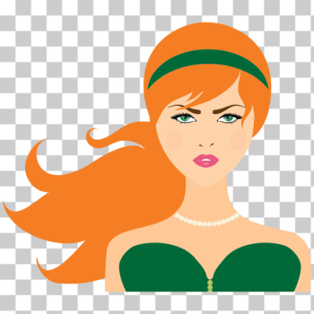 SVG Red-haired woman SVG Red-haired woman