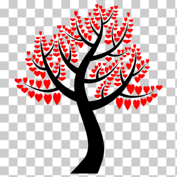 SVG Red hearts tree SVG Red hearts tree