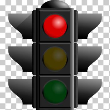 SVG Red light on