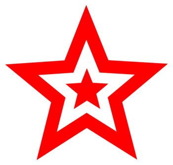 SVG Red star in star SVG Red star in star