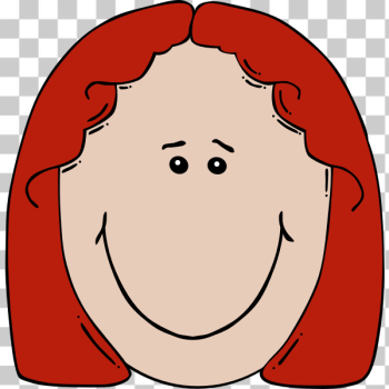 SVG Redhead girl vector image SVG Redhead girl vector image