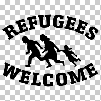 SVG Refugees Welcome Vector Decal SVG Refugees Welcome Vector Decal