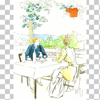 SVG Retro dinner couple SVG Retro dinner couple