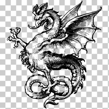 SVG Retro dragon illustration SVG Retro dragon illustration