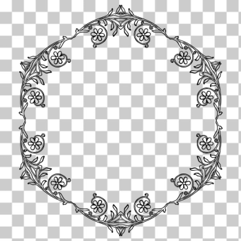 SVG Retro floral border vector image SVG Retro floral border vector image