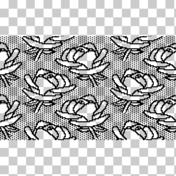 SVG Retro pattern with roses