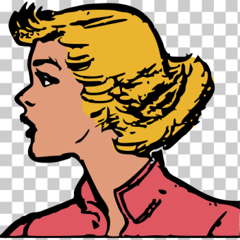 SVG Retro woman039s head SVG Retro woman039s head