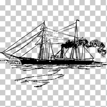 SVG Revenue cutter ship vector image SVG Revenue cutter ship vector image