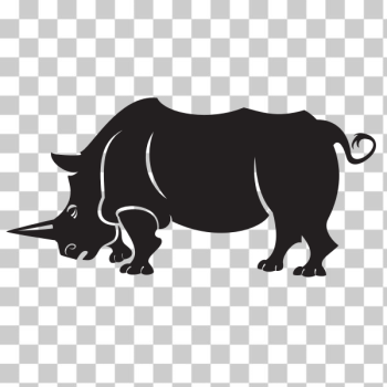 SVG Rhino silhouette SVG Rhino silhouette