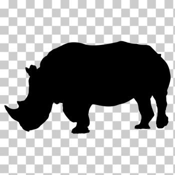 SVG Rhino silhouette image SVG Rhino silhouette image