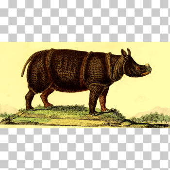 SVG Rhinoceros in nature SVG Rhinoceros in nature