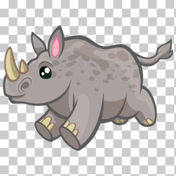 SVG Rhinoceros running SVG Rhinoceros running