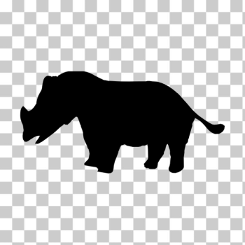SVG Rhinoceros silhouette SVG Rhinoceros silhouette