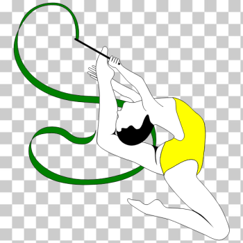 SVG Rhythmic gymnast performer color drawing SVG Rhythmic gymnast performer color drawing