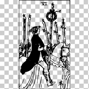 SVG Rider on tarot card SVG Rider on tarot card