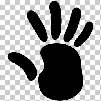 SVG Right Handprint SVG Right Handprint