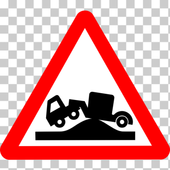 SVG Road sign in triangle