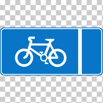 SVG Roadsign Cycle lane