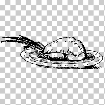 SVG Roast pheasant vector drawing SVG Roast pheasant vector drawing