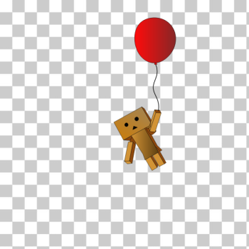 SVG Robot holding a balloon SVG Robot holding a balloon