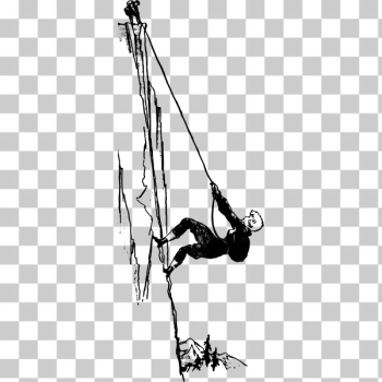 SVG Rock climbing lady SVG Rock climbing lady