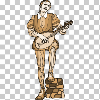 SVG Romantic musician SVG Romantic musician