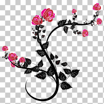 SVG Rose Branch SVG Rose Branch